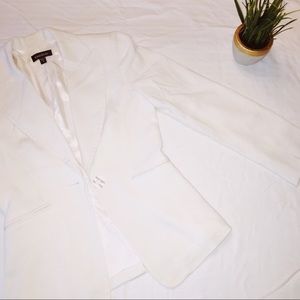 Crisp white blazer